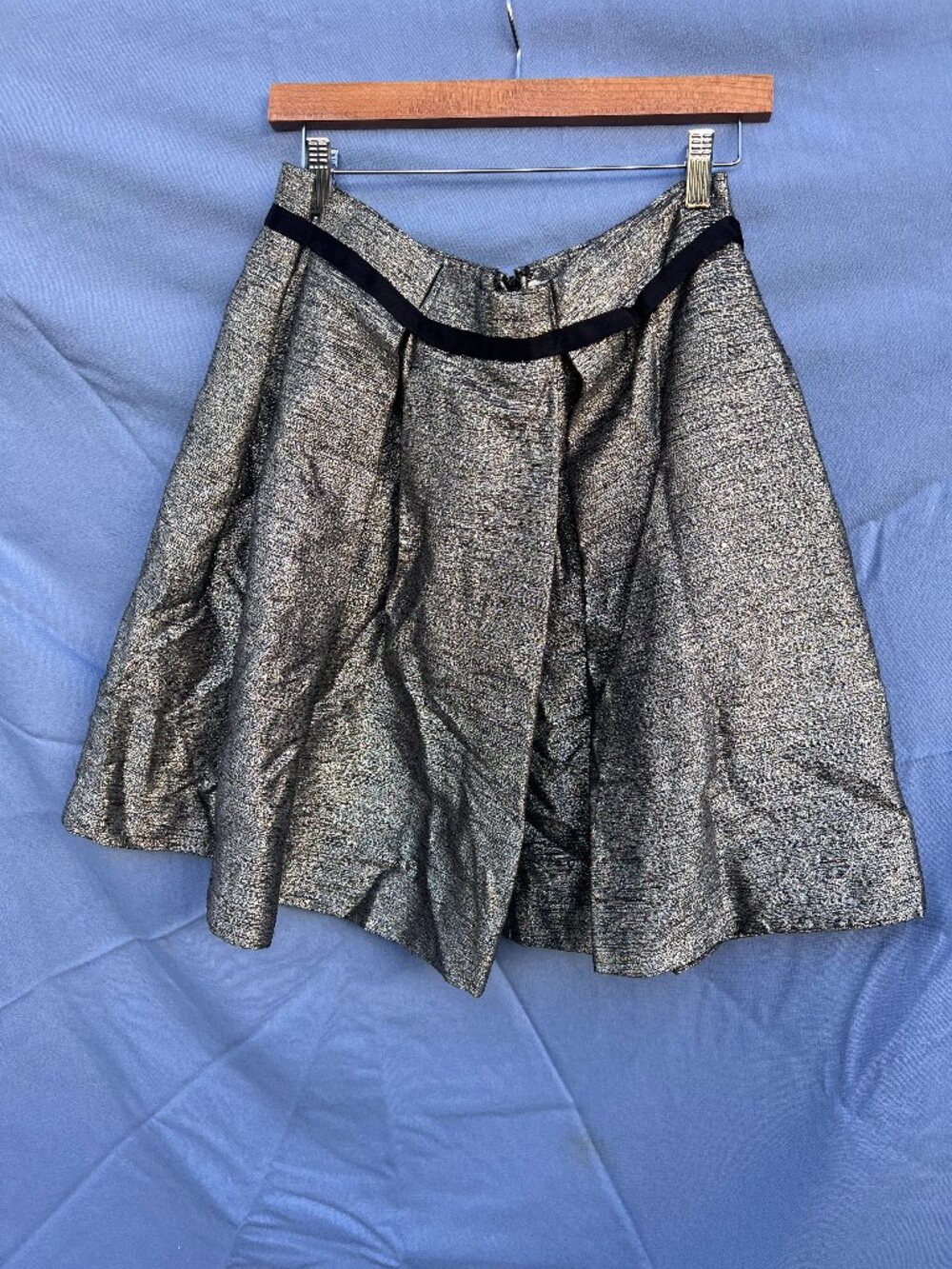 Chloe Metallic Tie Skirt Size T 42